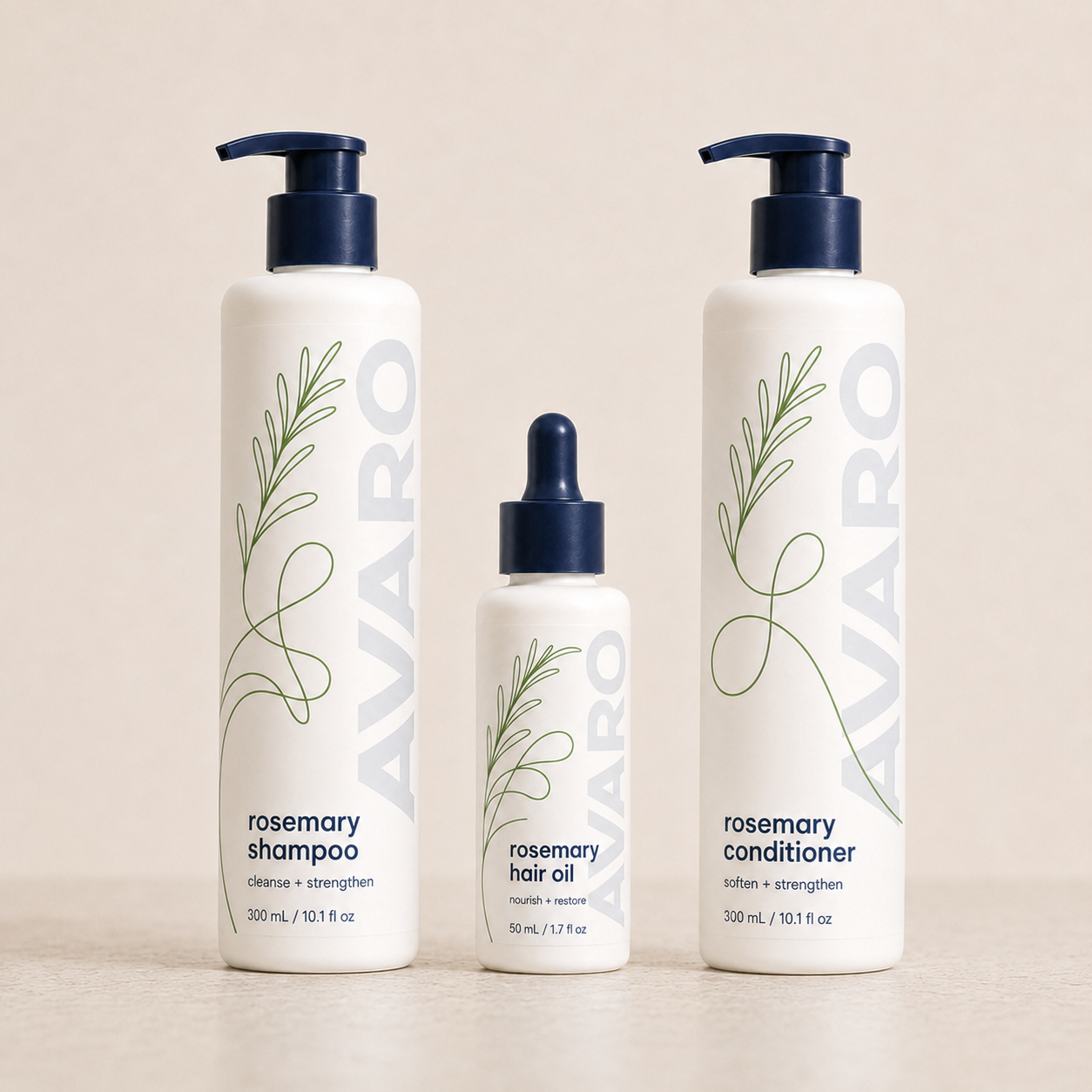 Avaro Rosemary Hair Stengthening Trio